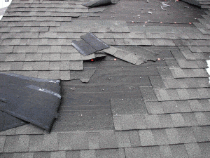 Blown shingles Casa Grande