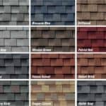 Just a sample of the selection of color and styles you can find of asphalt shingles