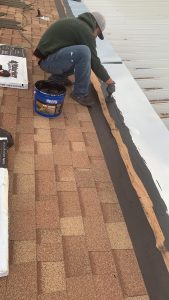 Properly connecting a main roof to a side metal roof