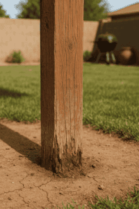 Patio post replacement